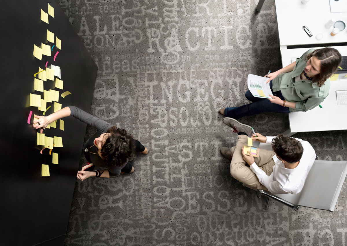Team brainstorming.